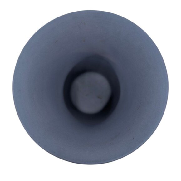 Vtg Wedgewood Jasperware Trumpet Vase Blue Neoclassical Raised Relief 3.5" - Picture 3 of 14